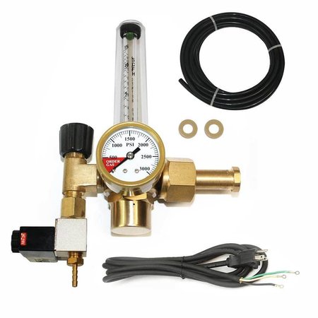 INTERSTATE PNEUMATICS CO2 Flowmeter Regulator with Solenoid Valve WRFCO2-S